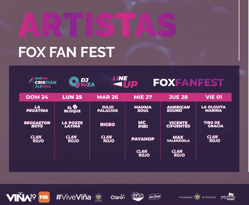 VIÑA 2019 TENDRÁ SU PROPIO FAN FEST CON MÚSICA, HUMOR Y GRANDES SORPRESAS