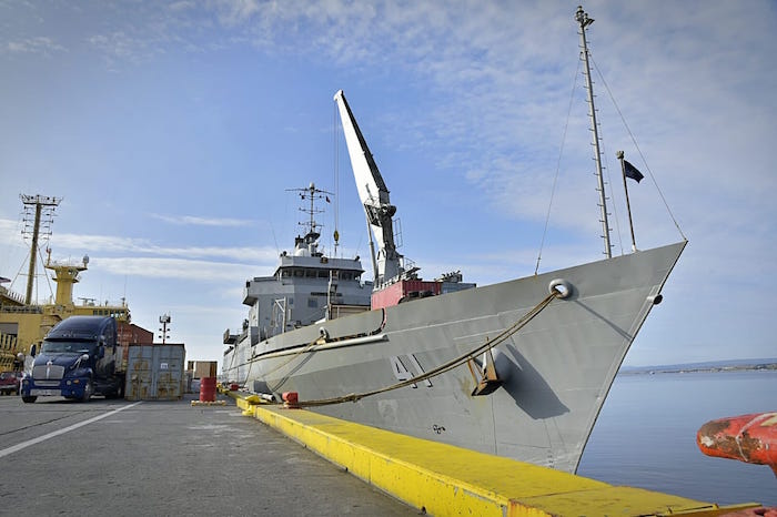 TRANSPORTE “AQUILES” DE LA ARMADA ZARPÓ RUMBO A LA ANTÁRTICA