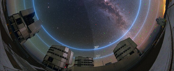 ESO EVALÚA IMPACTO DE LAS CONSTELACIONES DE SATÉLITES EN LAS OBSERVACIONES ASTRONÓMICAS