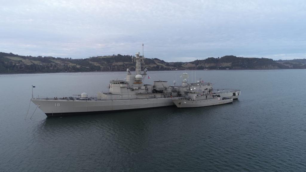 FRAGATA “ALMIRANTE RIVEROS” SE SUMÓ AL APOYO DE LA QUINTA ZONA NAVAL ANTE EMERGENCIA SANITARIA