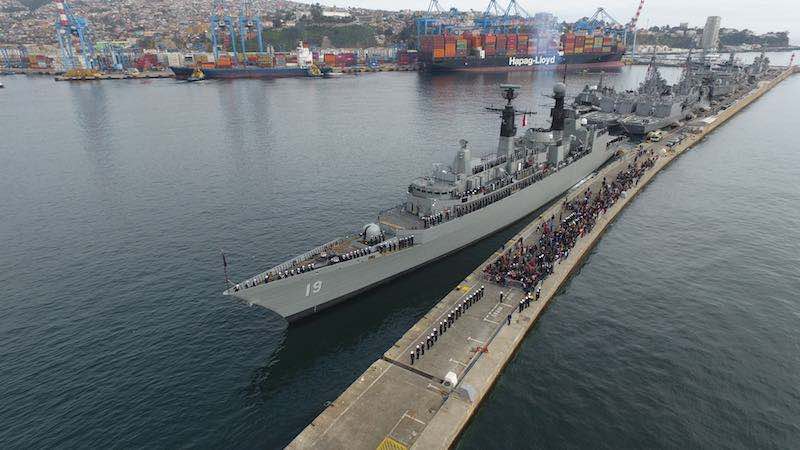 FRAGATA “ALMIRANTE WILLIAMS” ZARPA RUMBO A BRASIL PARA PARTICIPAR EN EL BICENTENARIO DE SU MARINA