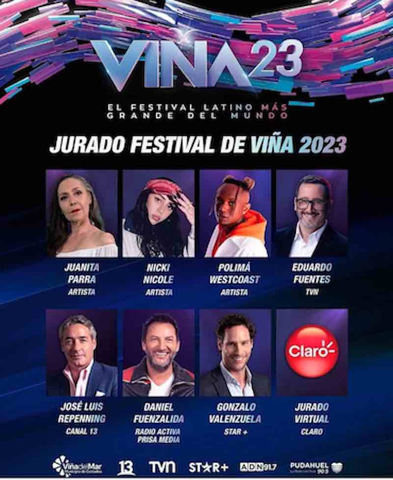 CONOCE AL JURADO DEL FESTIVAL INTERNACIONAL DE VIÑA DEL MAR 2023